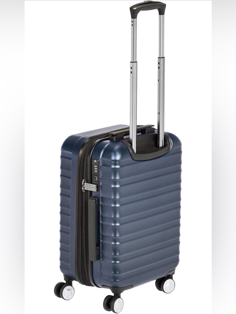 NWT Navy Ribbed Carry on Spinner - Picture 6 of 11